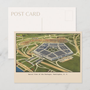 Luftaufnahme des Pentagon Washington, D.C. Postkarte