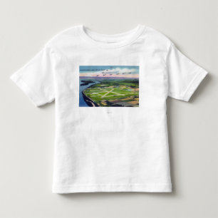 Luftaufnahme des Portland-Kolumbien Flughafens Kleinkind T-shirt