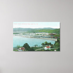 Luftaufnahme des Schwefels hat Leinwanddruck