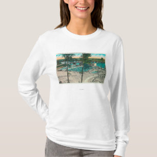 Luftaufnahme des schwimmenden Bereichs T-Shirt
