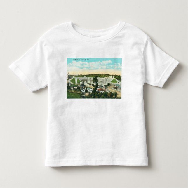 Luftaufnahme des StadiumSan Diego, CA Kleinkind T-shirt (Vorderseite)