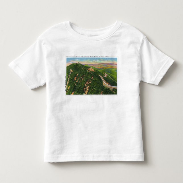 Luftaufnahme des Wickelns von Hwy und von Gipfel Kleinkind T-shirt (Vorderseite)