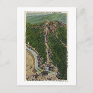 Luftaufnahme des Winding Trail, Schloss, Gipfel Postkarte