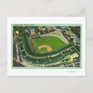 Luftaufnahme des Wrigley Field # 2Chicago, IL Postkarte