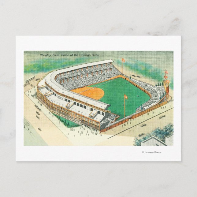 Luftaufnahme des Wrigley Field # 3Chicago, IL Postkarte (Vorderseite)