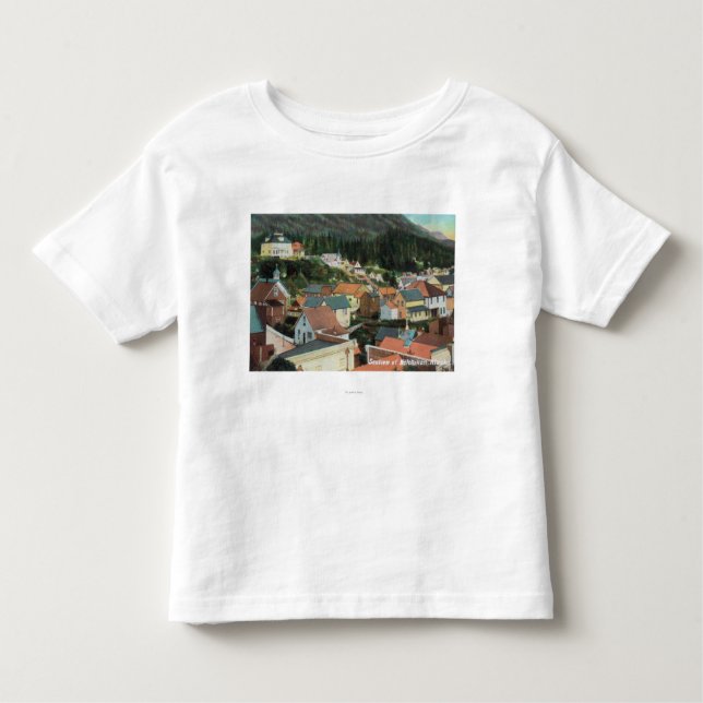 Luftaufnahme eines Abschnitts der Stadt Kleinkind T-shirt (Vorderseite)