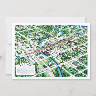 Luftaufnahme von Albion Michigan 1993