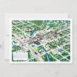 Luftaufnahme von Albion Michigan 1993