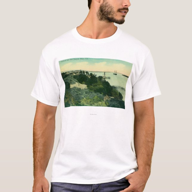 Luftaufnahme von Antioch und von San Joaquin River T-Shirt (Vorderseite)