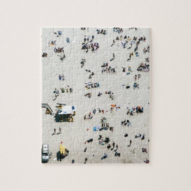 Luftaufnahme von Bondi Strand, Sydney Australien Puzzle (Vertikal)