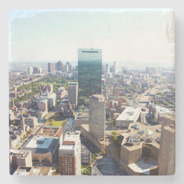 Luftaufnahme von Boston 2 Steinuntersetzer (Vorderseite)