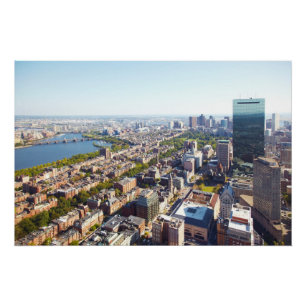 Luftaufnahme von Boston Poster