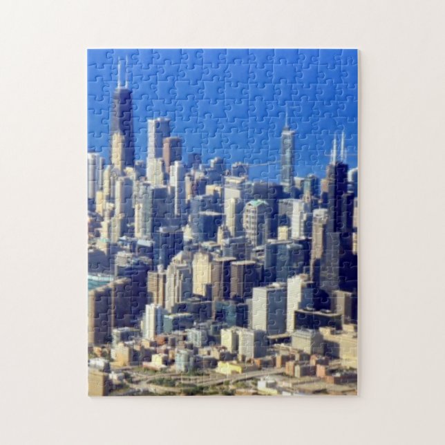 Luftaufnahme von Chicago im Stadtzentrum gelegen Puzzle (Vertikal)