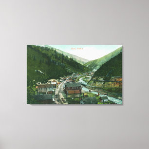 Luftaufnahme von CityGem, ID Leinwanddruck