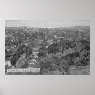 Luftaufnahme von Engel CampAngels Lager, CA Poster