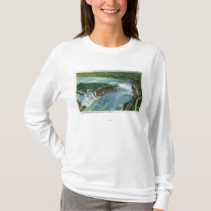 Luftaufnahme von gesamtem Niagara Falls 2 T-Shirt