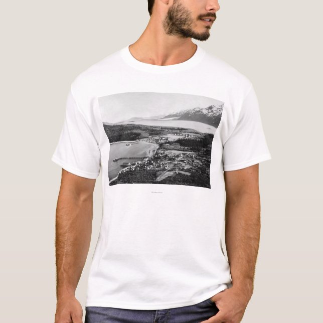 Luftaufnahme von Haines, Alaska-Standort von T-Shirt (Vorderseite)