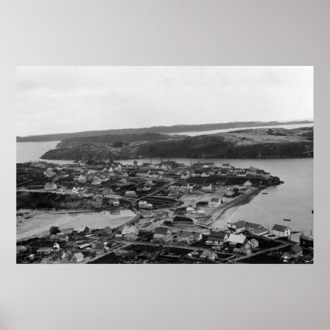 Luftaufnahme von Kodiak, Alaska-Foto Poster (Vorne)