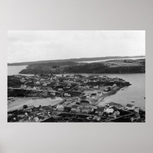 Luftaufnahme von Kodiak, Alaska-Fotografie Poster