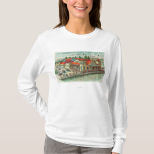 Luftaufnahme von Luna Park Caf� und Natatorium T-Shirt