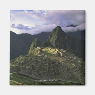 Luftaufnahme von Machu Picchu, Peru Magnet