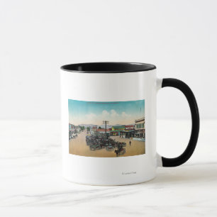 Luftaufnahme von niedrigerem HauptStreetPetaluma, Tasse