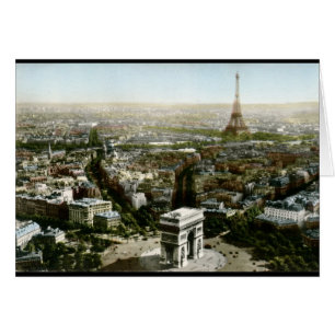 Luftaufnahme von Paris, Frankreich Vintag