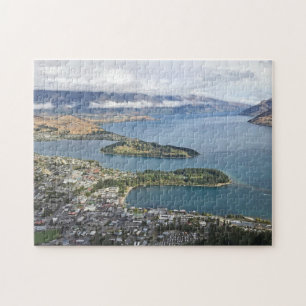 Luftaufnahme von Queenstown, Neuseeland Puzzle