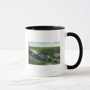 Luftaufnahme von Rondout Creek und Wilbur Bridge Tasse