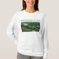 Luftaufnahme von Rondout Nebenfluss und von Wilbur