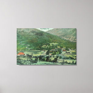 Luftaufnahme von Sacramento-Tal Leinwanddruck