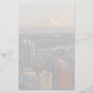 Luftaufnahme von Seattle-Stadt-Skylinen 2 Briefpapier
