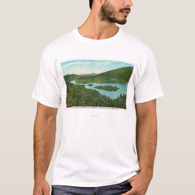 Luftaufnahme von See T-Shirt (Vorderseite)