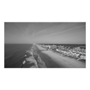 Luftaufnahme von Surfside Strand Sc Fotodruck