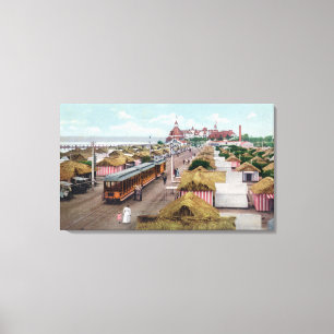 Luftaufnahme von Tent CityCoronado Beach, CA Leinwanddruck