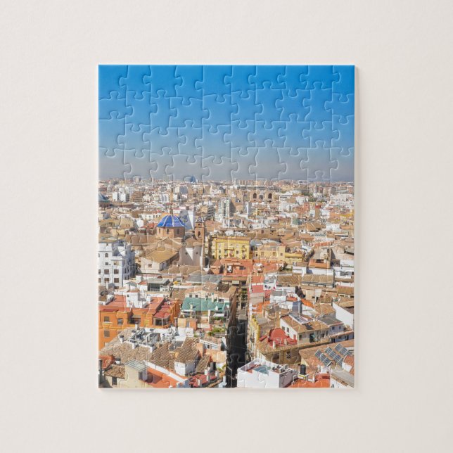 Luftaufnahme von Valencia, Spanien Puzzle (Vertikal)