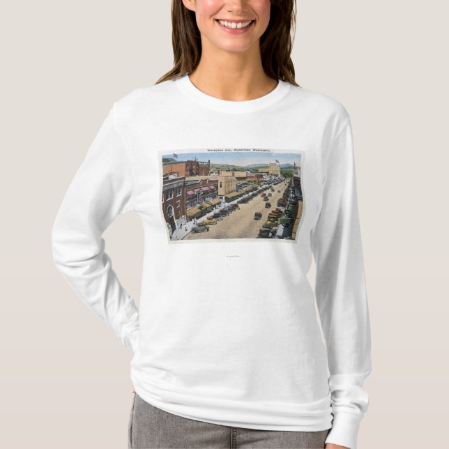 Luftaufnahme von Wenatchee Allee T-Shirt (Vorderseite)