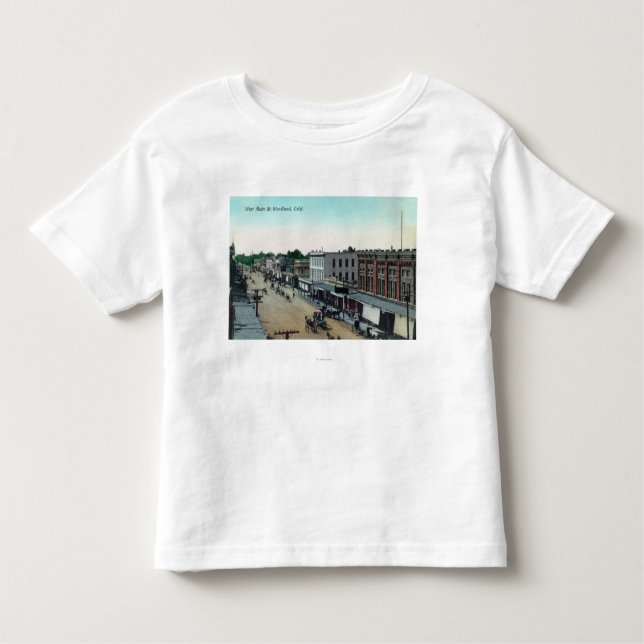 Luftaufnahme von WesthauptStreetWoodland, CA Kleinkind T-shirt (Vorderseite)