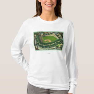 Luftaufnahme von Wrigley-Feld # von 2Chicago, IL T-Shirt
