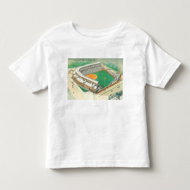 Luftaufnahme von Wrigley-Feld # von 3Chicago, IL Kleinkind T-shirt (Vorderseite)