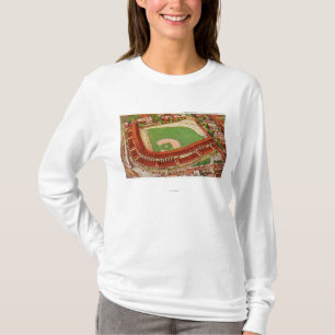 Luftaufnahme von Wrigley FieldChicago, IL T-Shirt