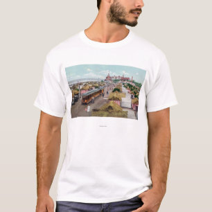 Luftaufnahme von Zelt CityCoronado Strand, CA T-Shirt
