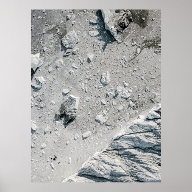 Luftaufnahmen von Felsen Poster (Vorne)