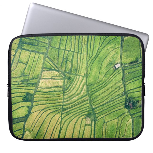 Luftaufnahmen von Grünflächen Laptopschutzhülle (Vorderseite)