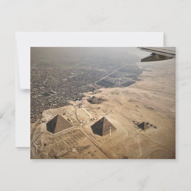 Luftaufnahmen von Pyramiden in Ägypten (Vorderseite)