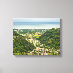 Luftaufnahmen von Wäldern Leinwanddruck