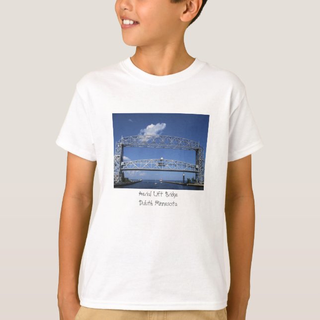 Luftaufzug-Brücke/Duluth Minnesota T-Shirt (Vorderseite)