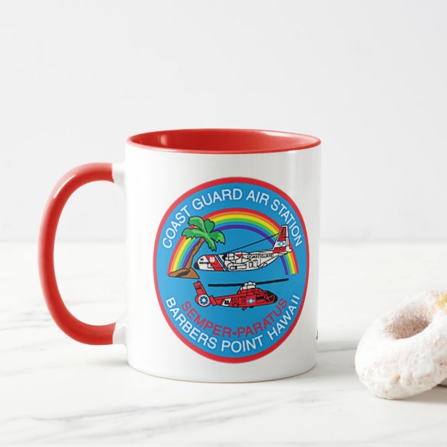 Luftbahnhof Barbers Point Hawaii Tasse (Mit Donut)