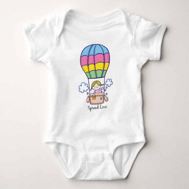 Luftballon Baby Strampler (Vorderseite)