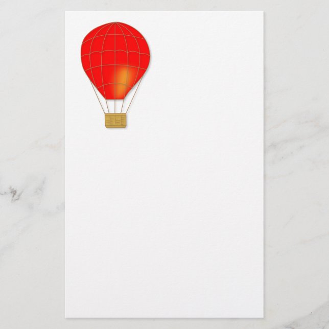 Luftballon Briefpapier (Vorderseite)